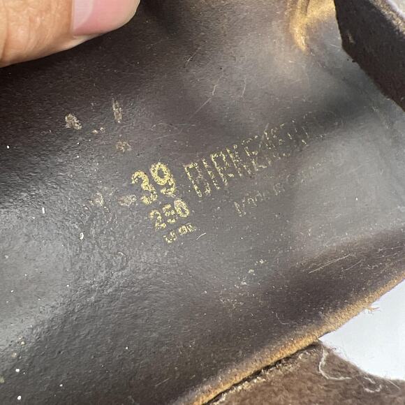 BIrkenstock Gizeh Birko Sandals Womens 8 Flor Flip Flop Brown Size 39 Germany - Picture 12 of 12